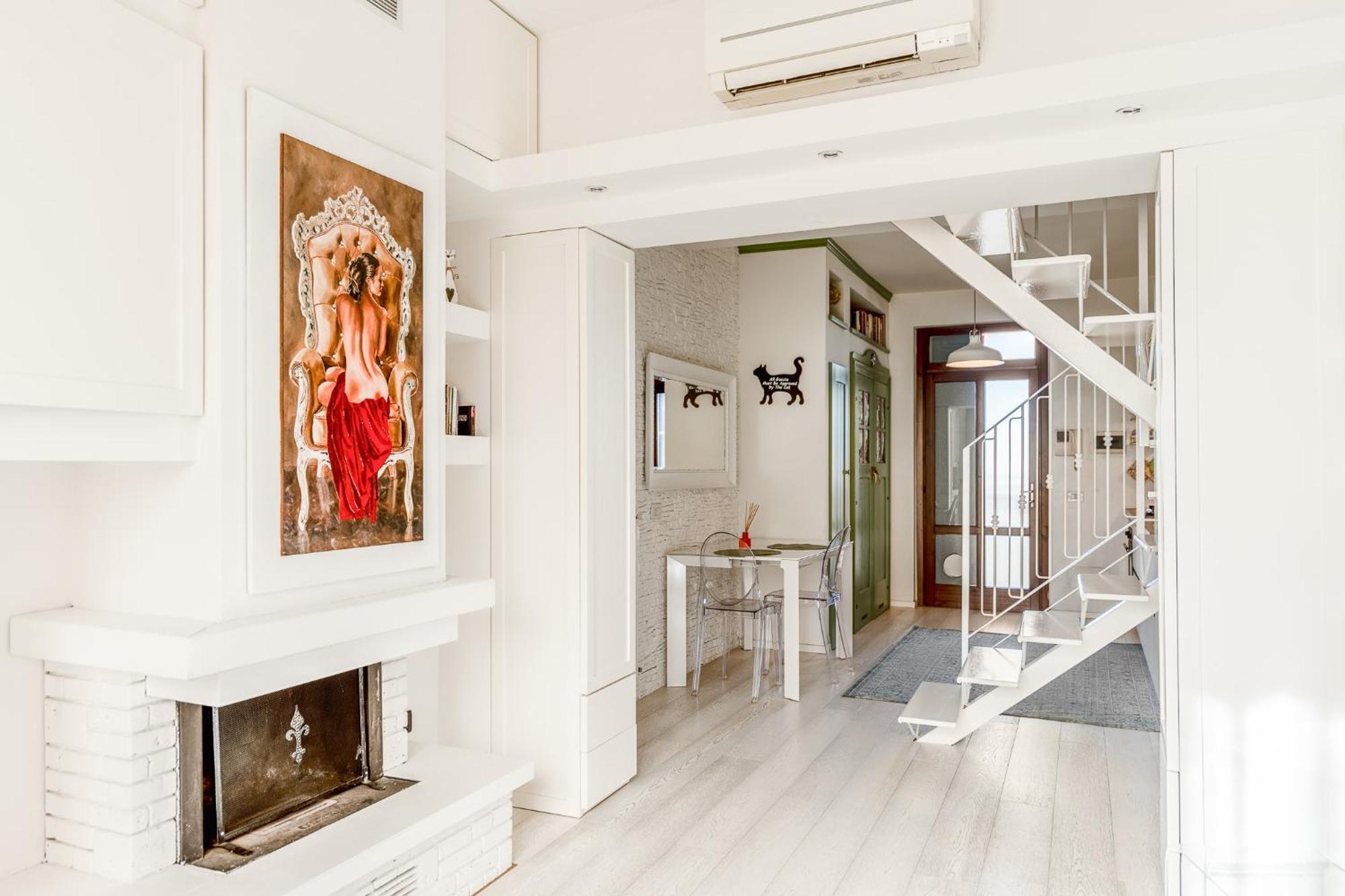 Bright Loft - Free Private Parking Apartment Milano Ngoại thất bức ảnh